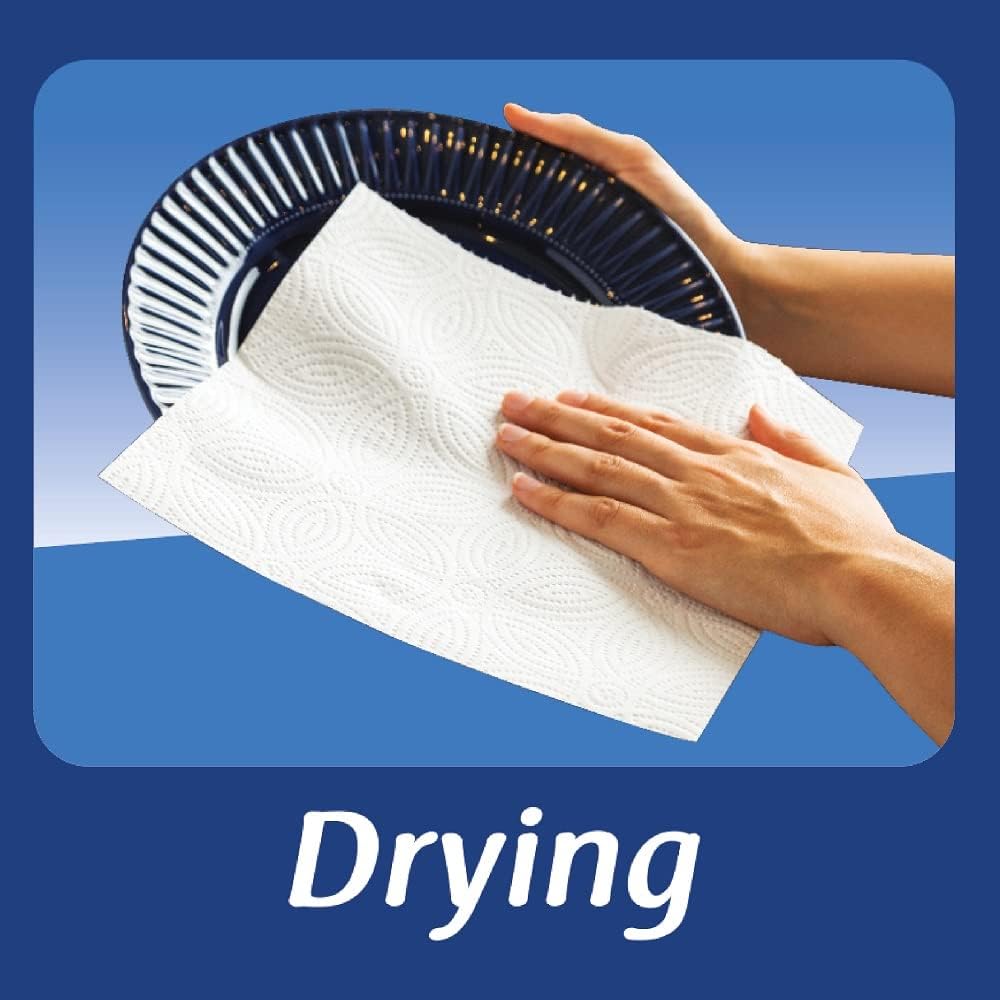 Alokozay Multi-Purpose Towel/Kitchen Roll, 6 Rolls, 60 Sheets X 2 Ply