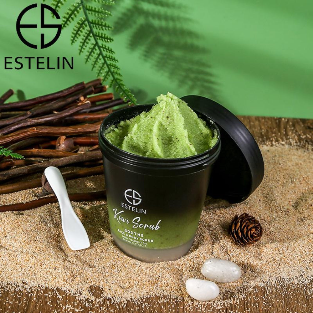 Estelin ES0034 Whitening Body and Face Scrub with Kiwi Extract 280gm