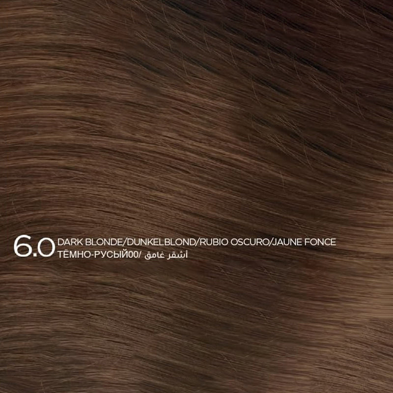 Sea Color "HOME COLORIST" - 6.0 DEEP BLONDE, Professional Hair Dye Set, 2 tubes in a box