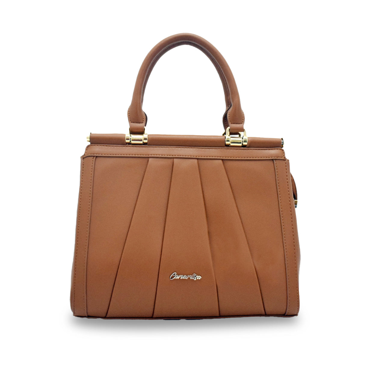 CANARLISA LADIES HANDBAG - BROWN