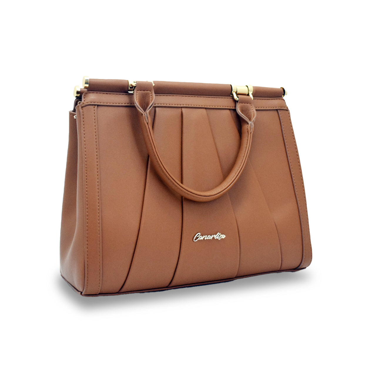 CANARLISA LADIES HANDBAG - BROWN