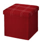 NSN6066 RED OTTOMAN BOX