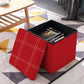 NSN6066 RED OTTOMAN BOX