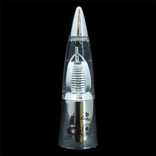 BURJ AL ARAB SILVER GLITTER LAMP