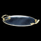 GOLD/SILVER OVAL TRAY LARGE/3025