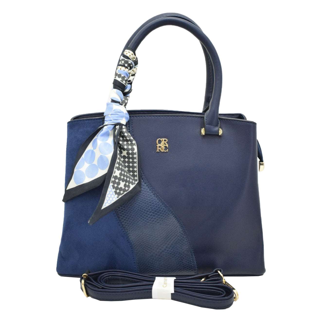 CANARLISA LADIES HANDBAG NAVY BLUE