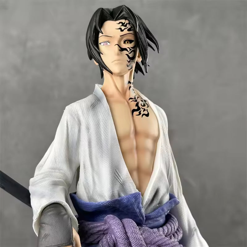 High Quality 42CM Curse Seal Sasuke Narutoo Collection Model Anime Figures Action PVC Statue Gifts Figures