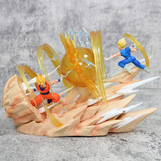 Goku vs Vegeta Light Majin Vegeta Dragon balls Model Statue Collection DBZ 17cm Super Saiyan PVC toys Anime figure