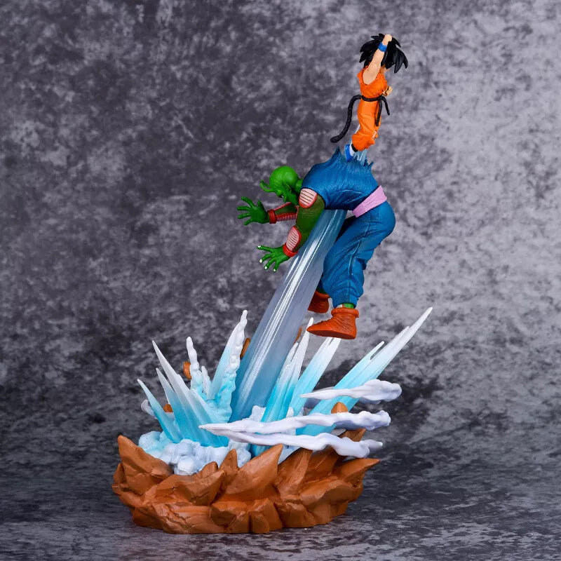 Anime Dragon Ball Piccolo VS Goku Lighted Action Figures Collection Toy Gift Box
