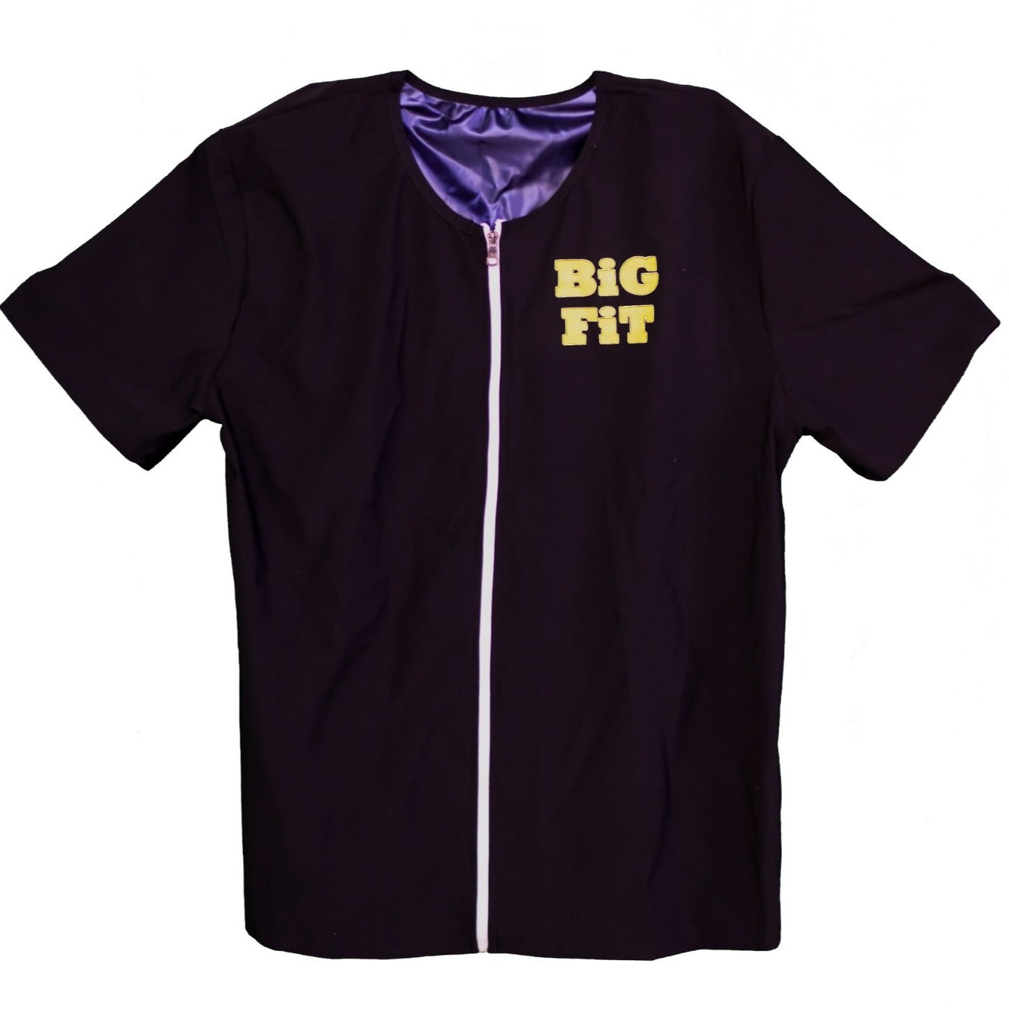 BIG FIT T-SHIRT with Zipper (Sauna, Body Shaper, Slimming) - 6 TO 9 XL