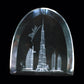 EURO DUBAI TOWER CRYSTAL GLASS