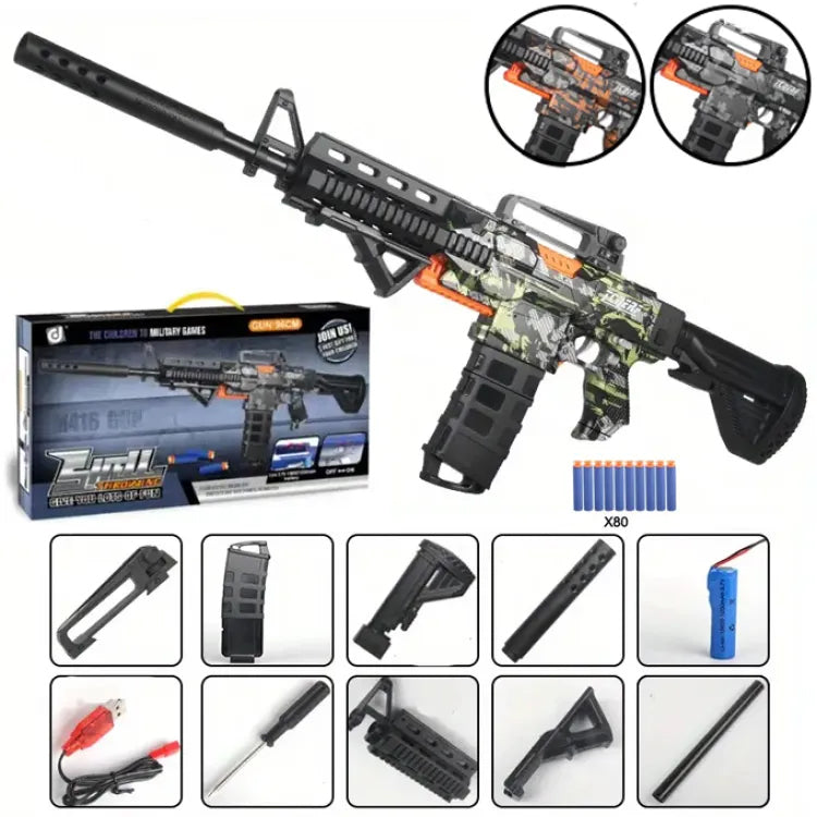 Electric Rechargeable Nerf Soft Darts ToyGun 96 cm