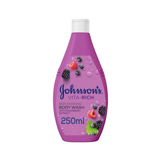 JOHNSONS B/WASH RASPBERRY 250ML