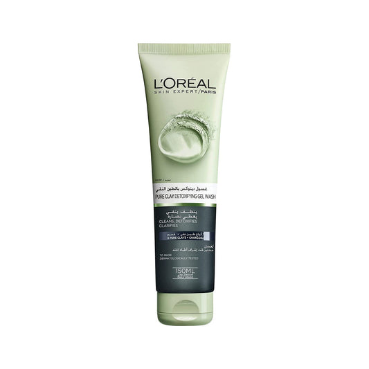 LOREAL PURE CLAY DETOXIFING GEL WASH 150ML