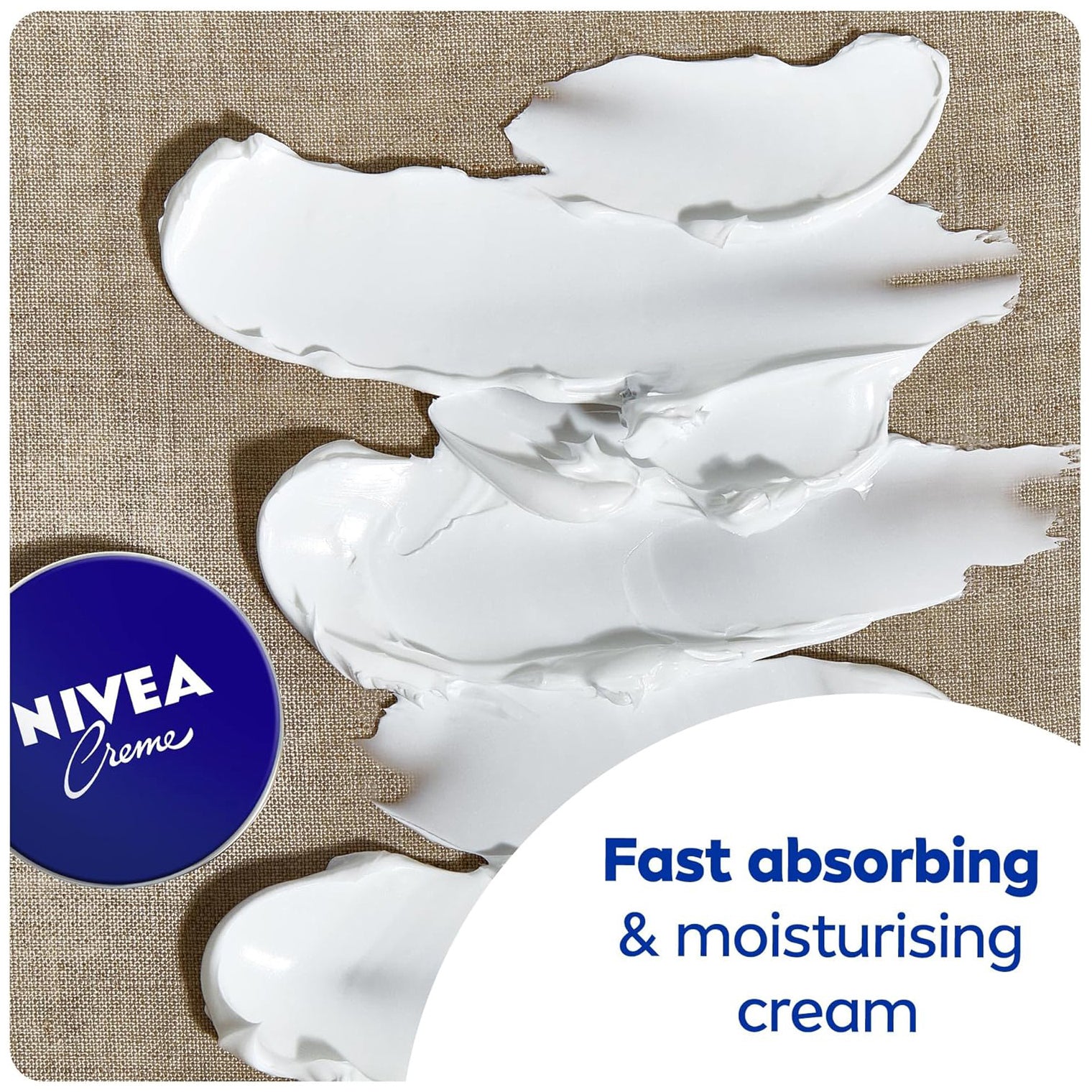 NIVEA Moisturising Cream, Universal All Pourpose Moisturizer for Face Body Hands, Tin 250ml