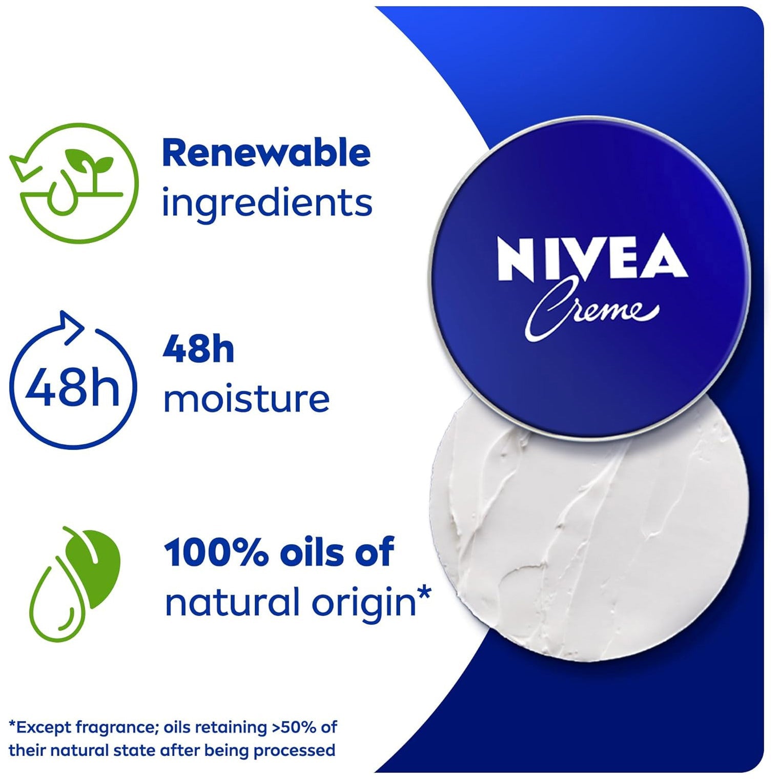 NIVEA Moisturising Cream, Universal All Pourpose Moisturizer for Face Body Hands, Tin 250ml