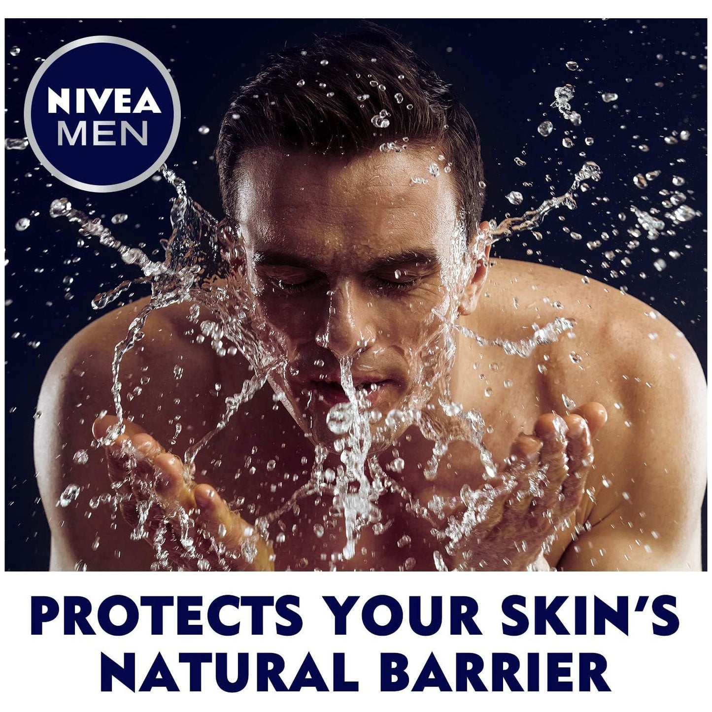 NIVEA MEN Face Wash Cleanser, Protect & Care with Aloe Vera, 100ml