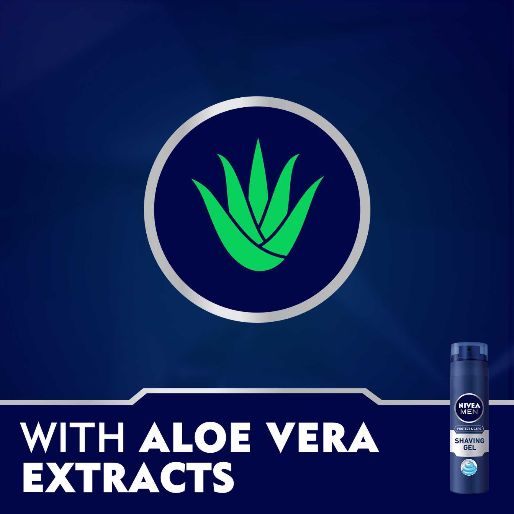 NIVEA MEN Protect And Care Shaving Gel With Aloe Vera 200ml