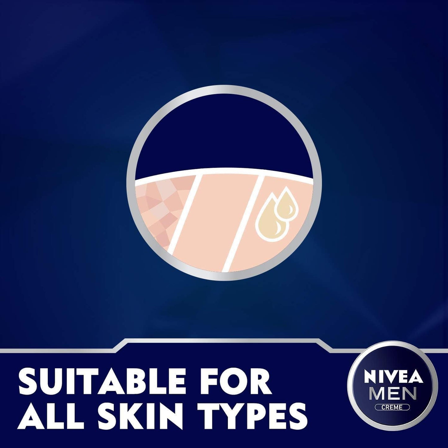 NIVEA MEN Face, Body & Hands Cream Moisturising, Tin 150ml