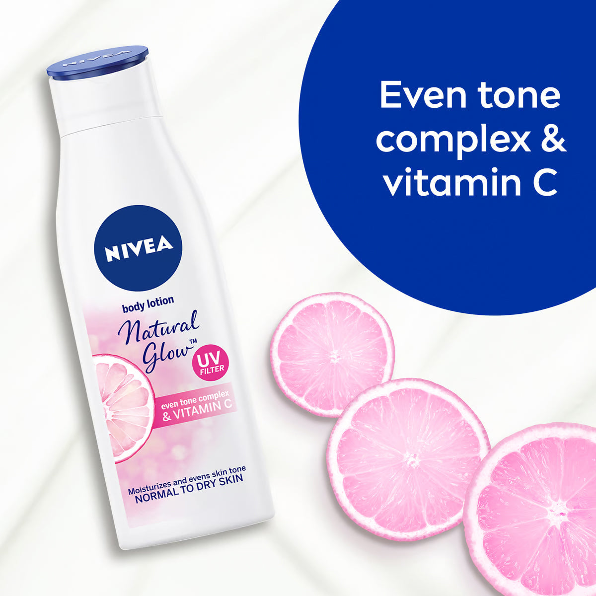 Nivea Body Lotion Natural Glow All Skin Types 250 ml