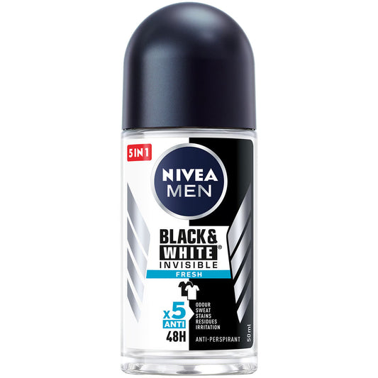 Nivea Men Deodorant Roll-on Black & White Fresh 50 ml