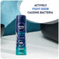 NIVEA MEN Deodorant Spray for Men, Fresh Ocean Aqua Scent, 150ml