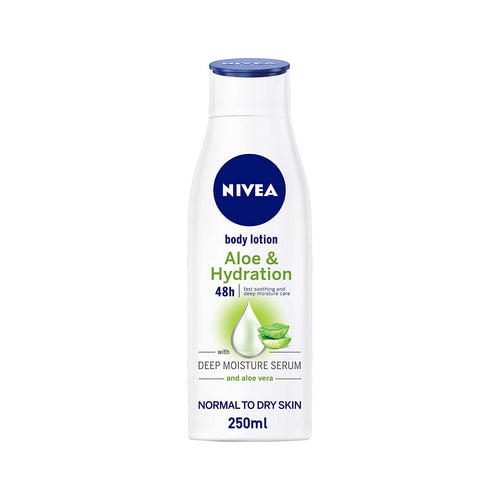 NIVEA Body Lotion Hydration, Aloe Vera, Normal to Dry Skin, 250ml
