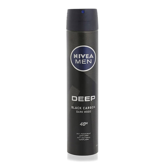 NIVEA B/SPRAY DEEP BLACK CARBON DARKWOOD 150ML