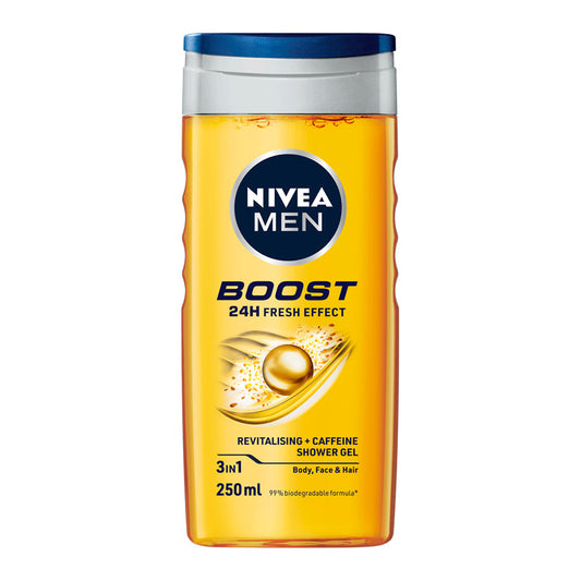 NIVEA BOOST 3IN1 SHOWER GEL 250ML