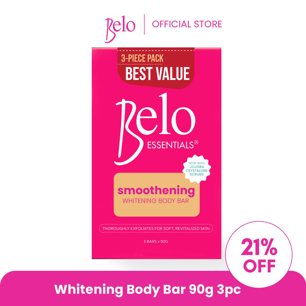 BELO SMOOTHENING WHITENING BODY BAR 3X90GM