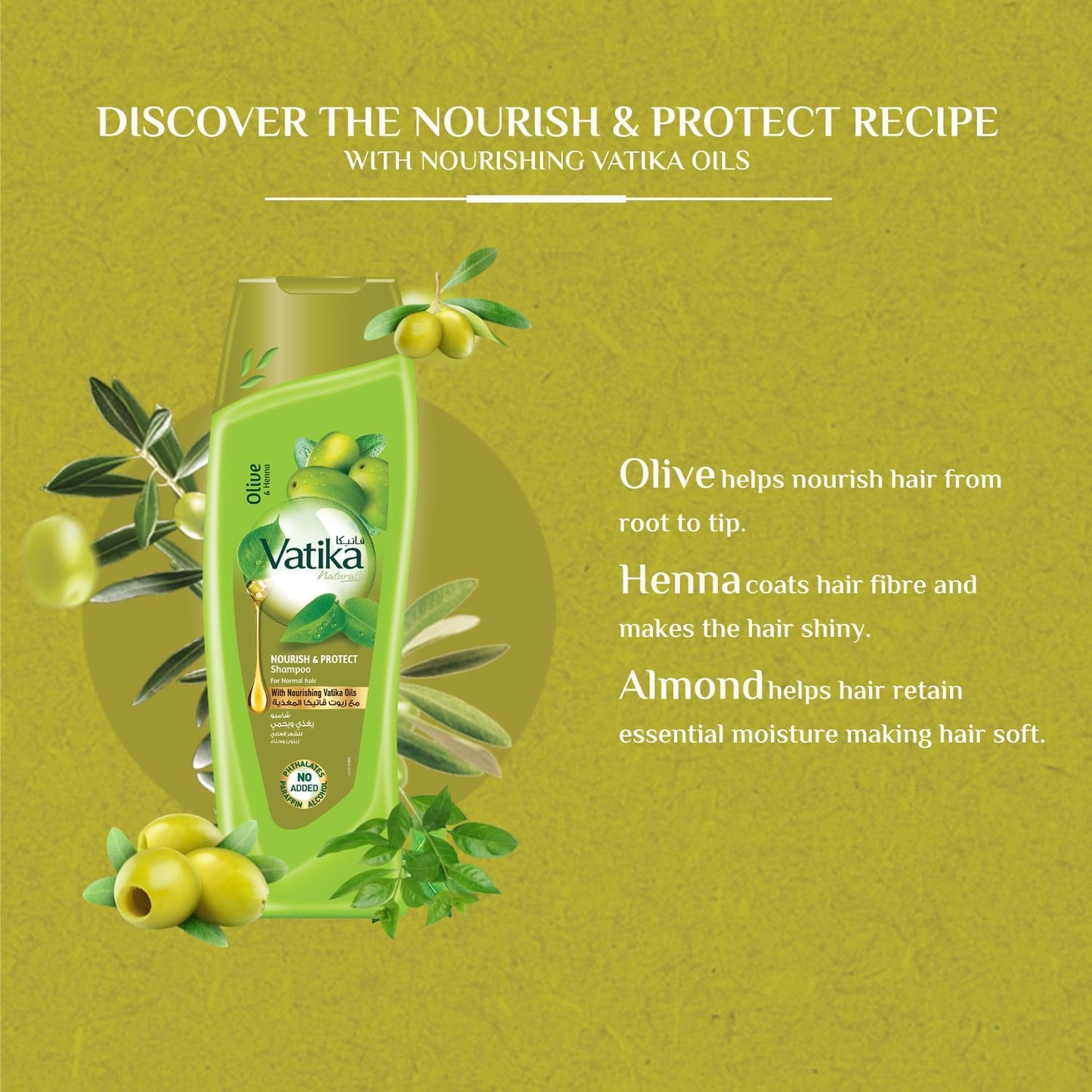 VATIKA SHMP OLIVE 400ML