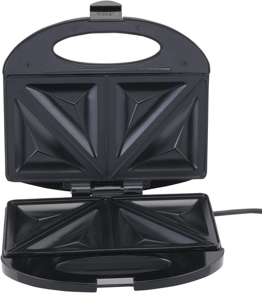 BLACK+DECKER 600W 2 Slice Non-Stick Sandwich Maker Black TS1000 2 Years Warranty