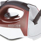 BLACK+DECKER 1600W 300ml Steam Iron, Ceramic Coated Soleplate with Anti Calc, Anti Drip, Self Clean and Auto Shutoff, Removes Stubborn Creases Quickly and Easily X1550 2 Years Warranty