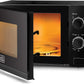 BLACK+DECKER 20L 700W Microwave Black, Multiple Timer Options, 5 Power Levels With Weight/Time, Defrost Function, Cooking End Signal For Cooking/Heating/Defrost Function MZ2020P 2 Years Warranty