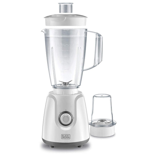 Black+Decker 400W Blender With Grinder Mill, White, Bx4030-B5