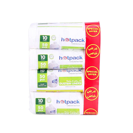 HOTPACK DUSTBIN LINERS 4X50PCS