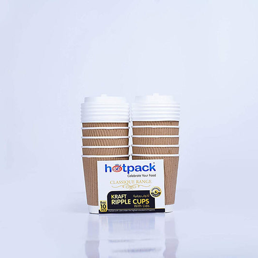 HOTPACK KRAFT RIPPLE CUP