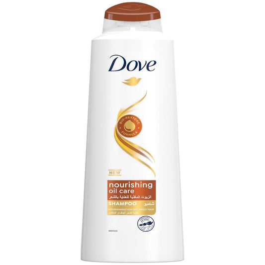 DOVE Shampoo for frizzy and dry hair, Nourishing Oil Care, for up to 100% smoother* hair, 600ml