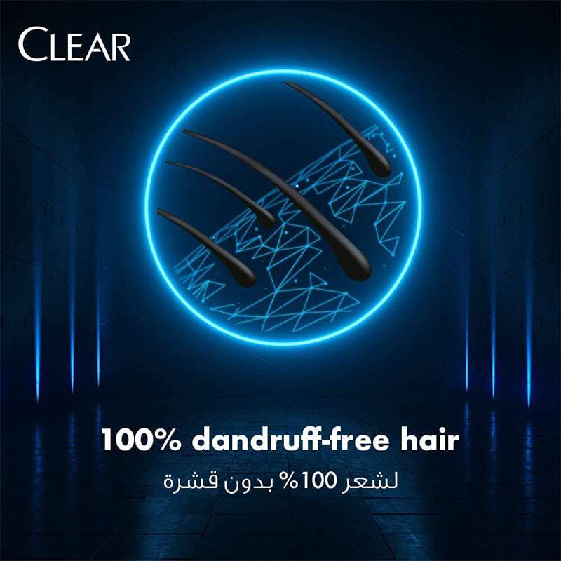 Clear, Men's Anti-Dandruff Hair Fall Defence 2 in 1 Shampoo and Conditioner with Coffee Beans, 400 ml