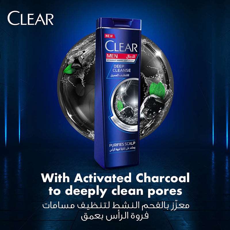 Clear Men's Anti-Dandruff Shampoo Deep Cleanse, 400ml