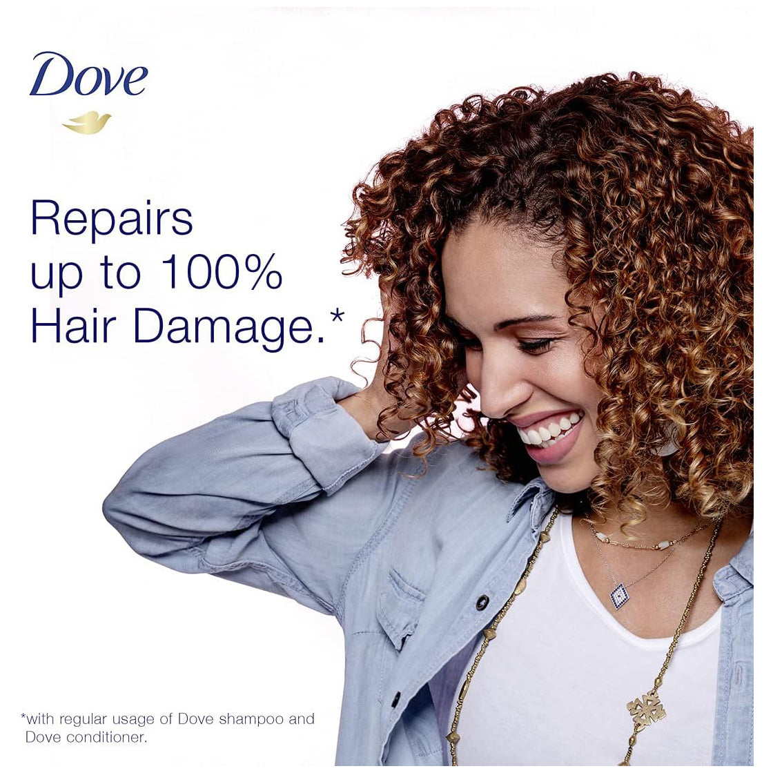 Dove Shampoo for frizzy and Dry Hair, Nourishing Oil Care, for up to 100 percent Smoother Hair 350ml