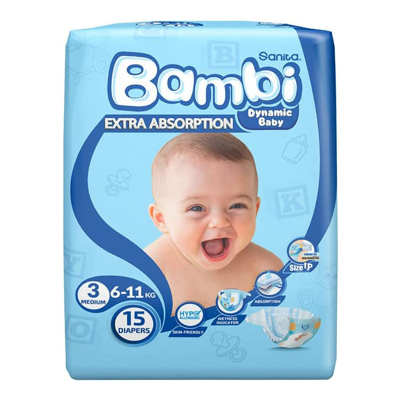 BAMBI EXTRA ABSORTION MED 6-11KG