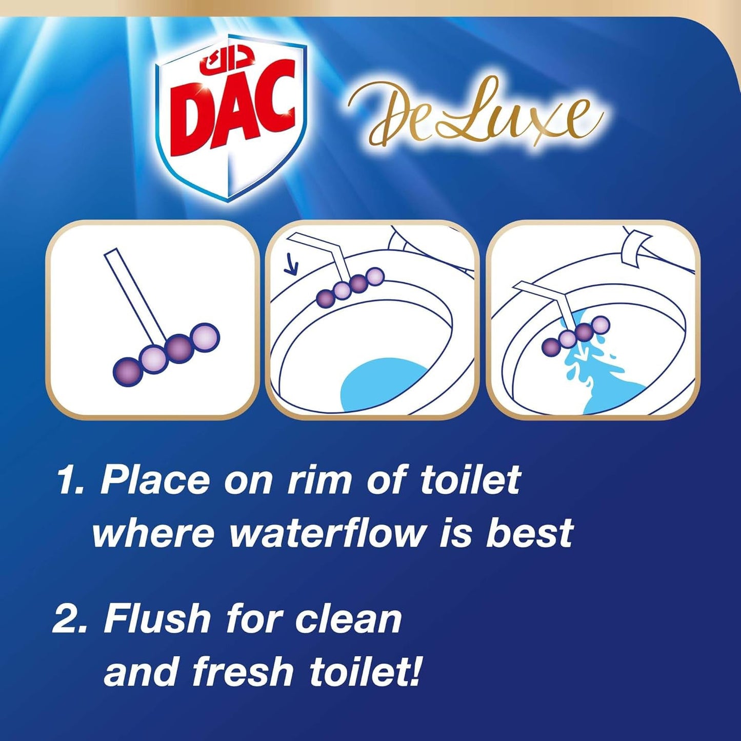 DAC TOILET RIM BLOCK MAGIC MOONFLOWER 50GM