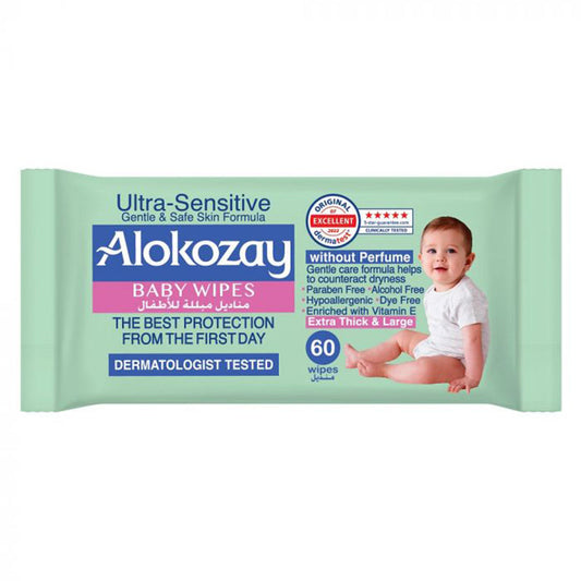 ALOKOZAY BABY WIPES ULTRA SENSITIVE 60WIPES