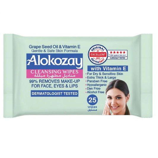 ALOKOZAY CLEANSING WIPES 25WIPES