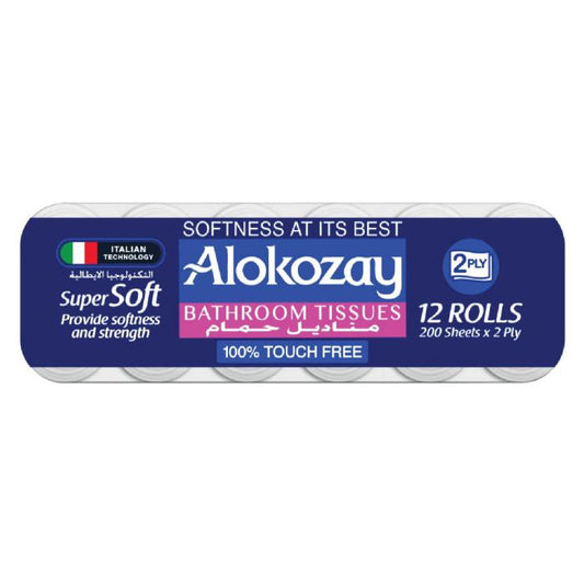 ALOKOZAY BATHROOM TISSUE 12X200X2PLY