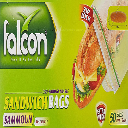 FALCON SANDWICH BAG 19X10CM