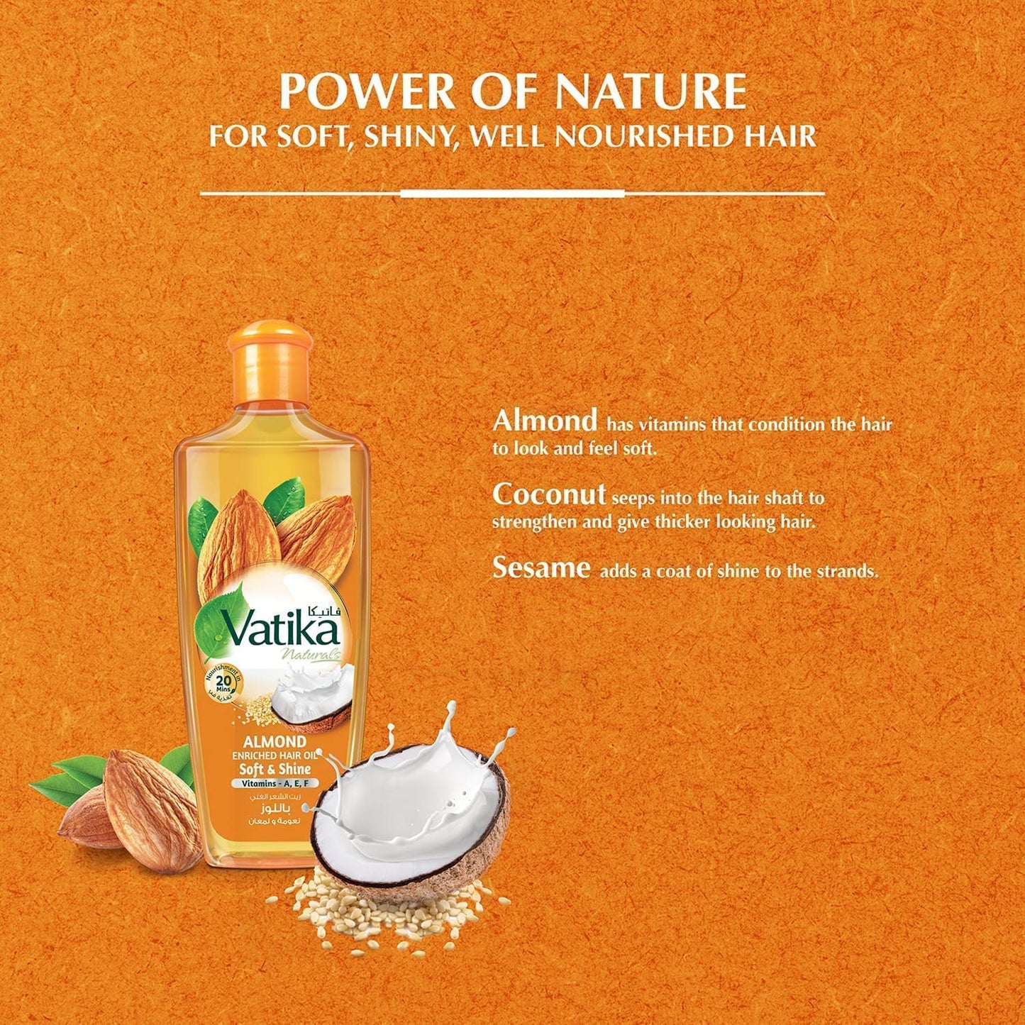 VATIKA OIL ALMOND 300ML