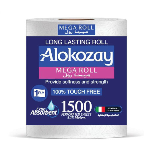 Alokozay Mega Roll - 1500 Sheets - 325 Meters