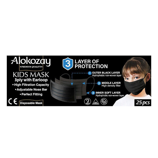 ALOKOZAY KIDS FACE MASK BLACK